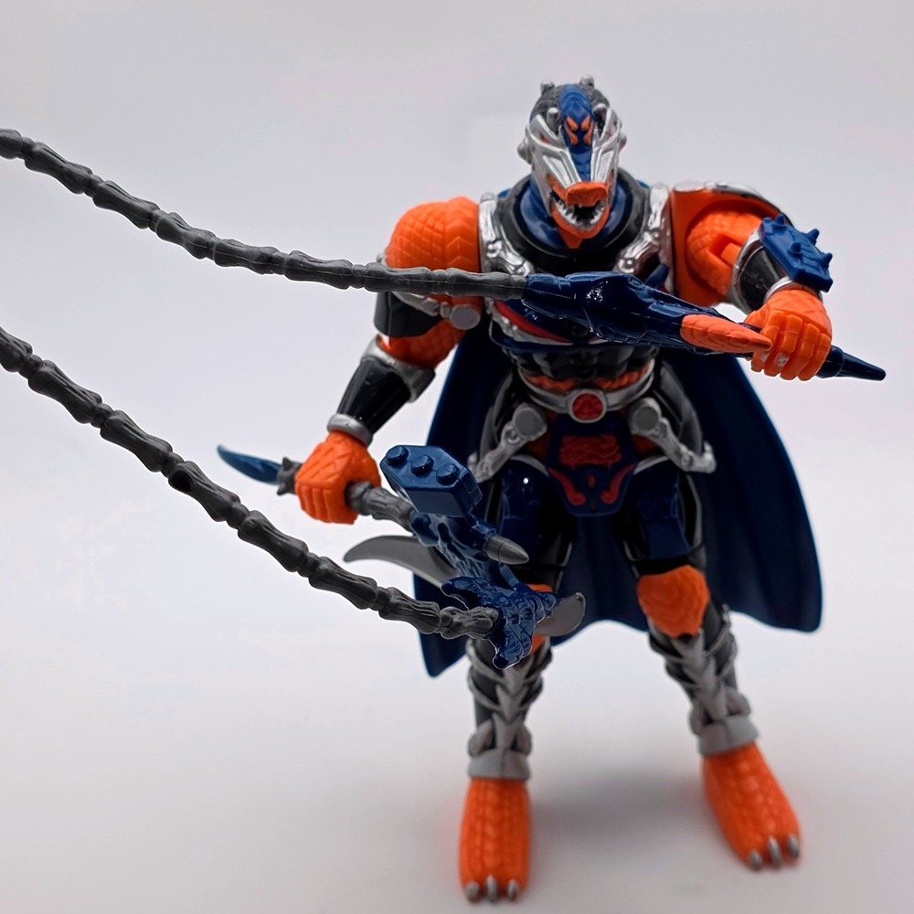 Bandai Action Figure 5in Orange Blue Good 1998 Mystic Knights Sea Serpent Temra